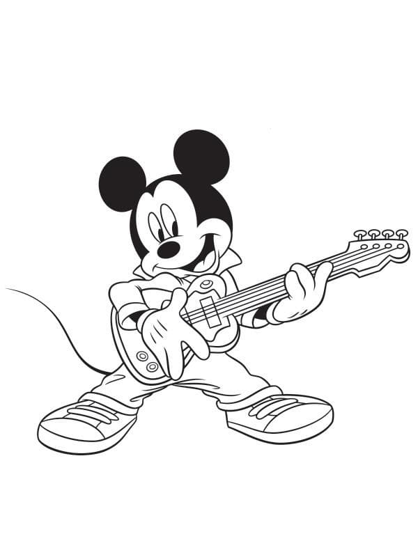 Free printable Mickey Mouse coloring page #215069 from Cartoon Characters collection