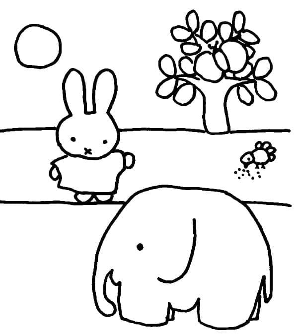 Free printable Miffy coloring page #202739 from Cartoon Characters collection