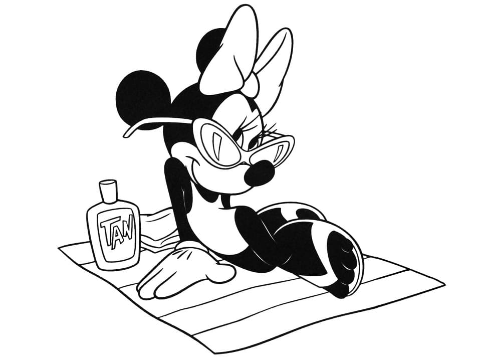 Free printable Minnie coloring page #179507 from Cartoon Characters collection Free printable Minnie coloring page #179507 from Cartoon Characters collection