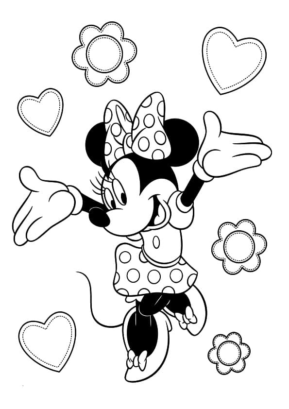 Free printable Minnie coloring page #179512 from Cartoon Characters collection Free printable Minnie coloring page #179512 from Cartoon Characters collection
