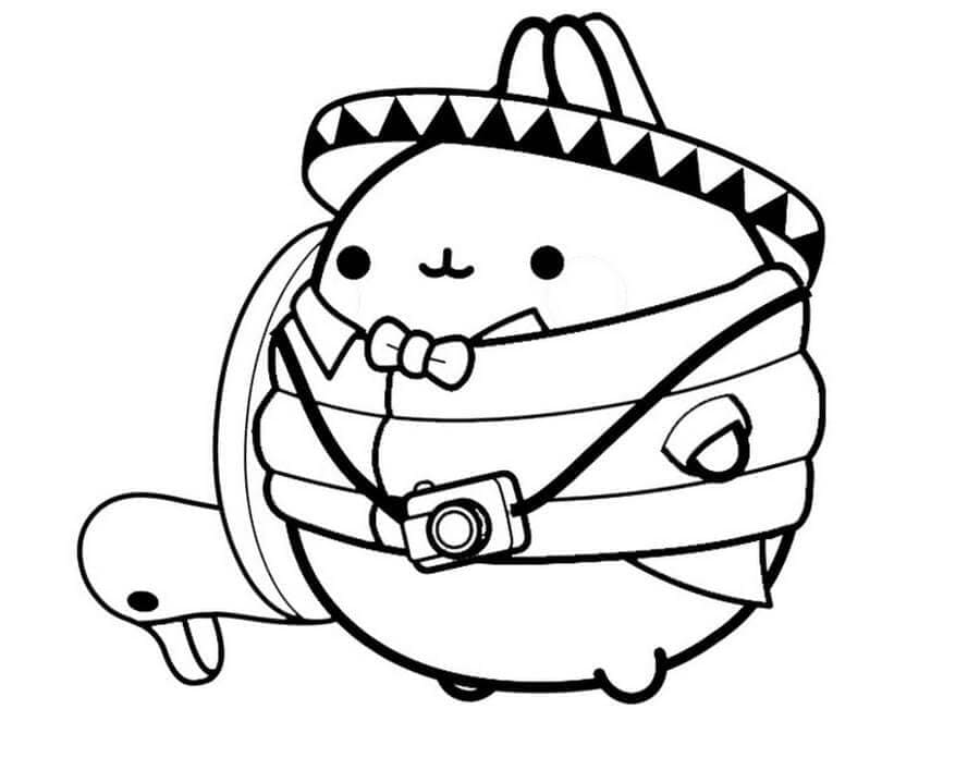 Free printable Molang coloring page #209159 from Cartoon Characters collection