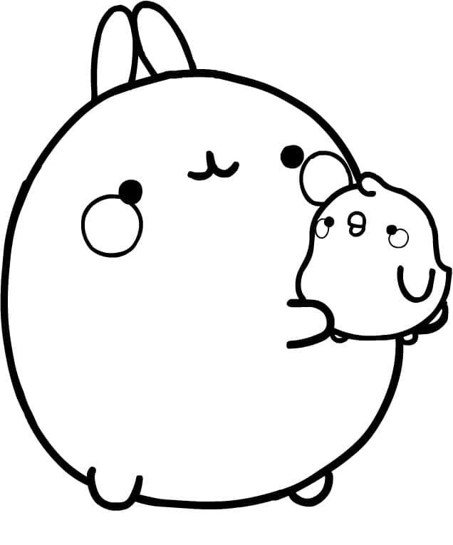 Free printable Molang coloring page #209171 from Cartoon Characters collection