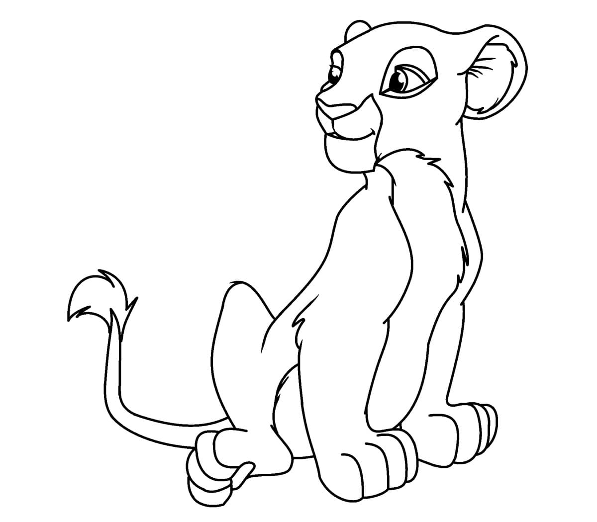 Free printable Nala coloring page #180402 from Cartoon Characters collection