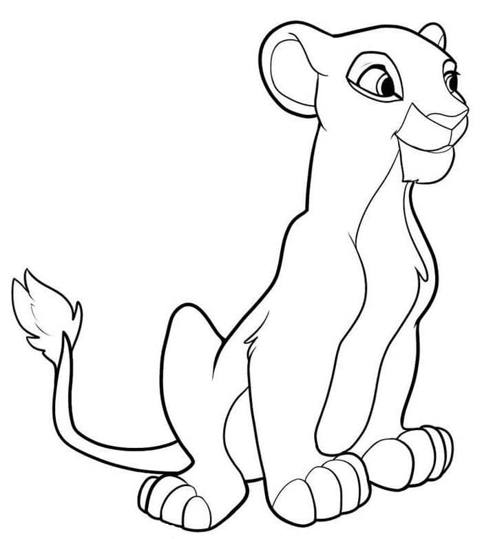 Free printable Nala coloring page #180403 from Cartoon Characters collection
