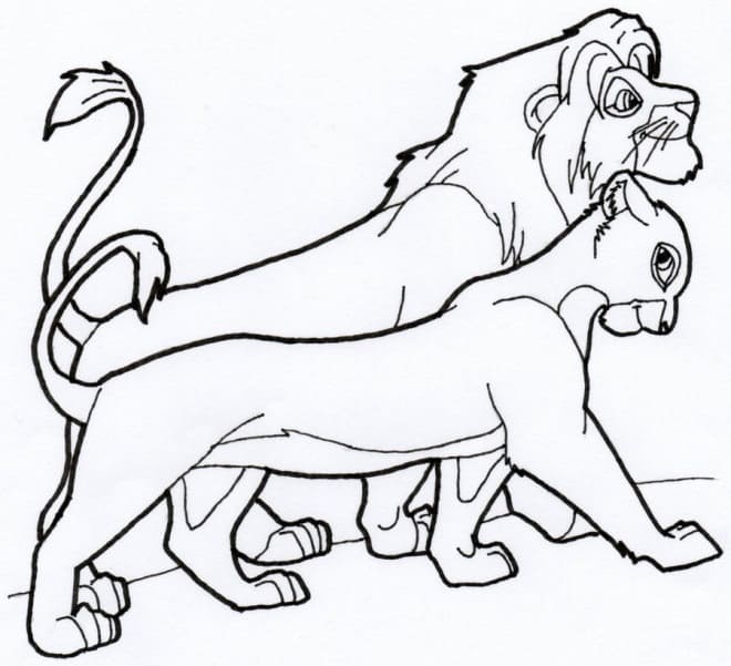 Free printable Nala coloring page #180408 from Cartoon Characters collection