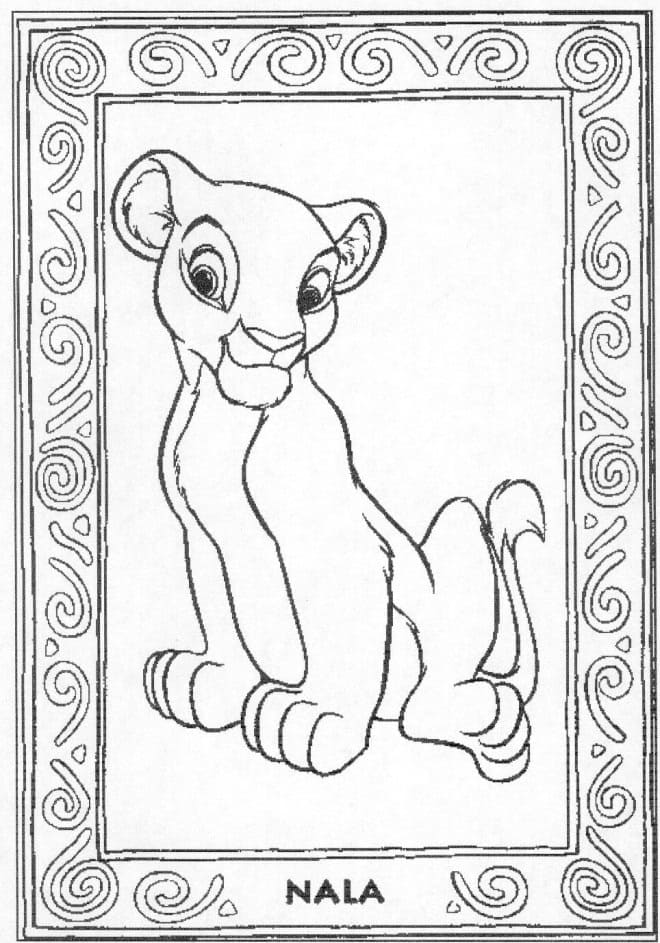 Free printable Nala coloring page #180415 from Cartoon Characters collection