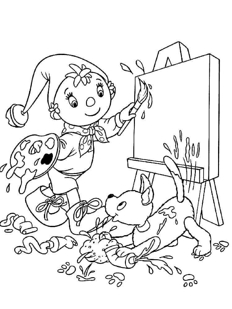 Free printable Noddy coloring page #187058 from Cartoon Characters collection Free printable Noddy coloring page #187058 from Cartoon Characters collection