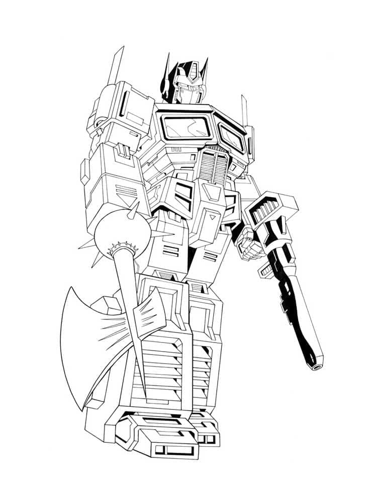 Free printable Optimus Prime coloring page #214262 from Cartoon Characters collection Free printable Optimus Prime coloring page #214262 from Cartoon Characters collection