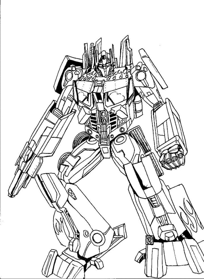 Free printable Optimus Prime coloring page #214277 from Cartoon Characters collection