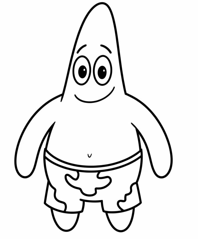 Free printable Patrick Star coloring page #220628 from Cartoon Characters collection
