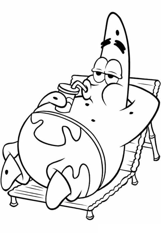 Free printable Patrick Star coloring page #220632 from Cartoon Characters collection