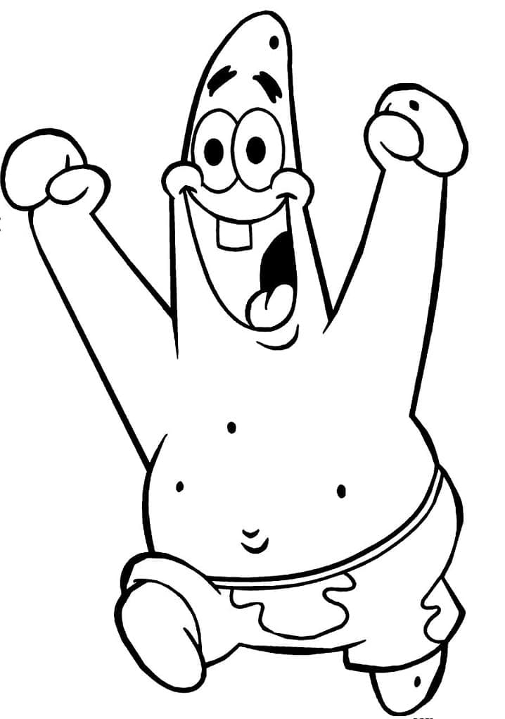 Free printable Patrick Star coloring page #220652 from Cartoon Characters collection