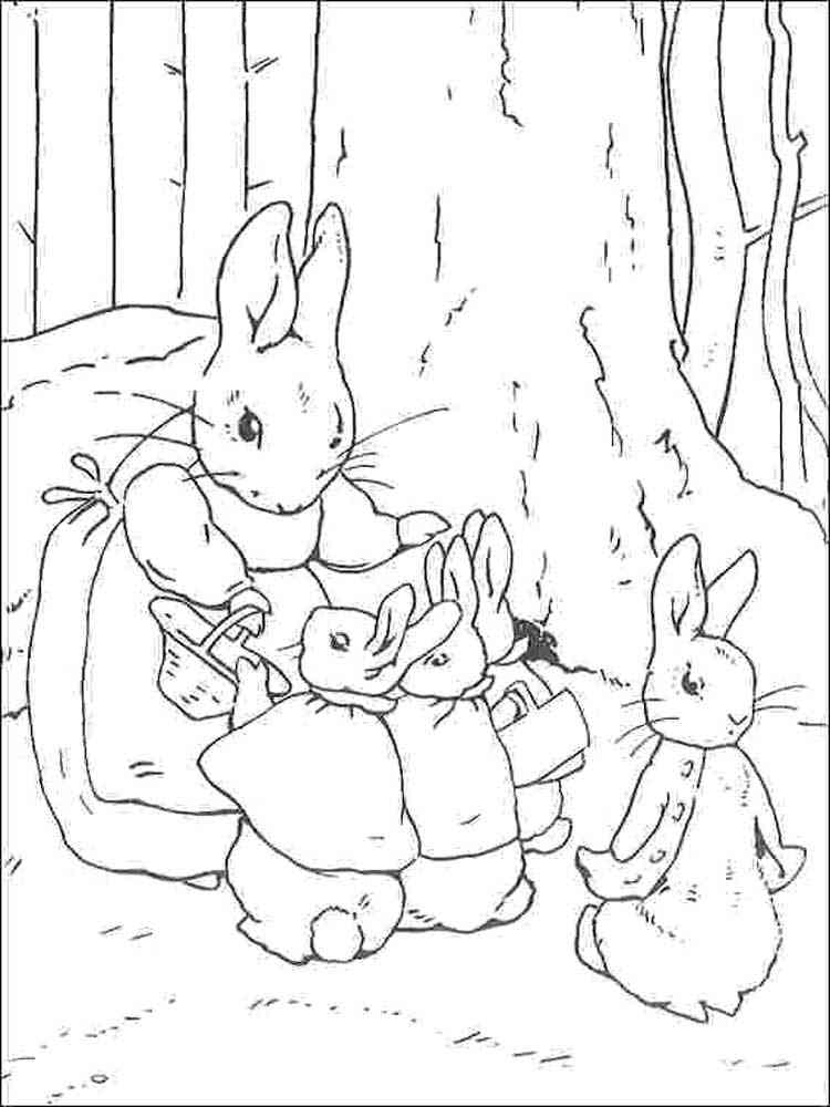 Coloring page: Peter Rabbit (Cartoon Characters) #188227 - Free Printable Coloring Pages