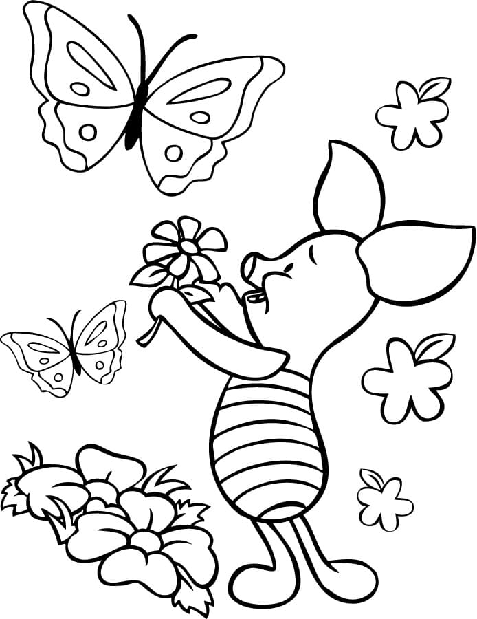 Free printable Piglet coloring page #209511 from Cartoon Characters collection