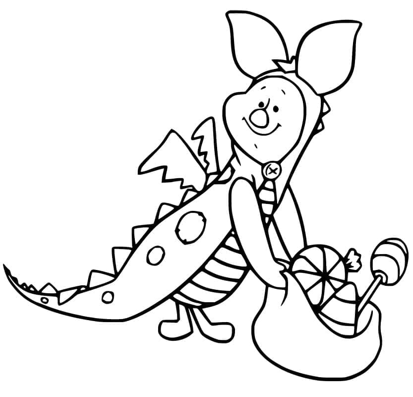 Free printable Piglet coloring page #209519 from Cartoon Characters collection