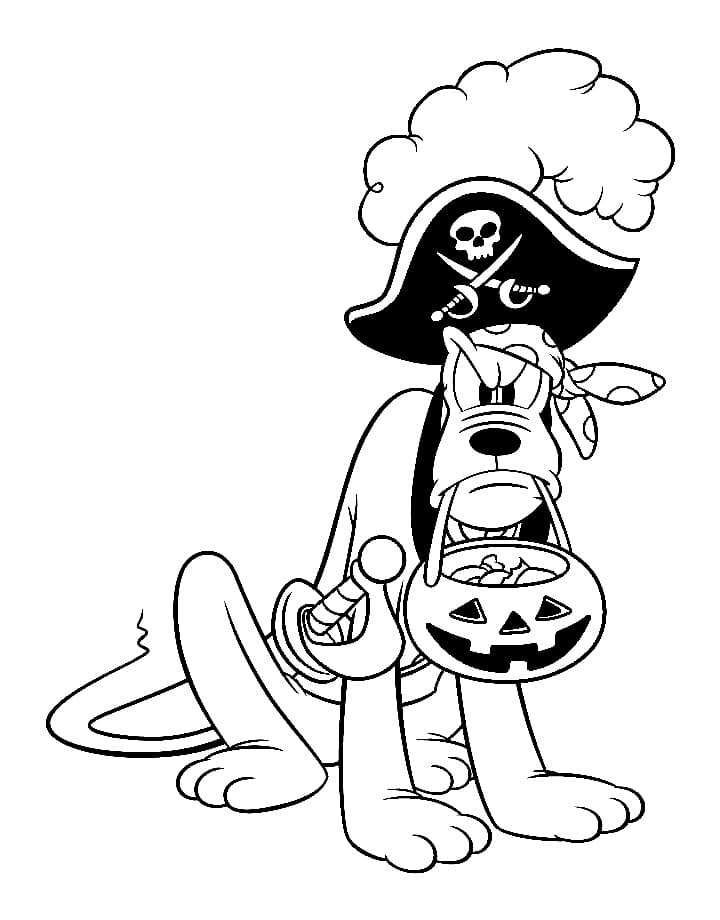 Free printable Pluto coloring page #197058 from Cartoon Characters collection