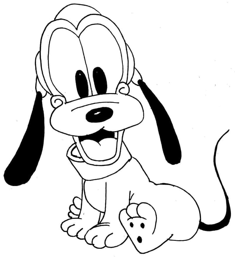 Free printable Pluto coloring page #197062 from Cartoon Characters collection Free printable Pluto coloring page #197062 from Cartoon Characters collection