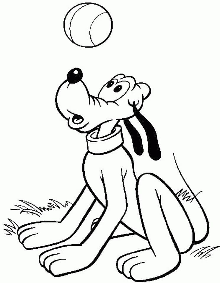 Free printable Pluto coloring page #197083 from Cartoon Characters collection