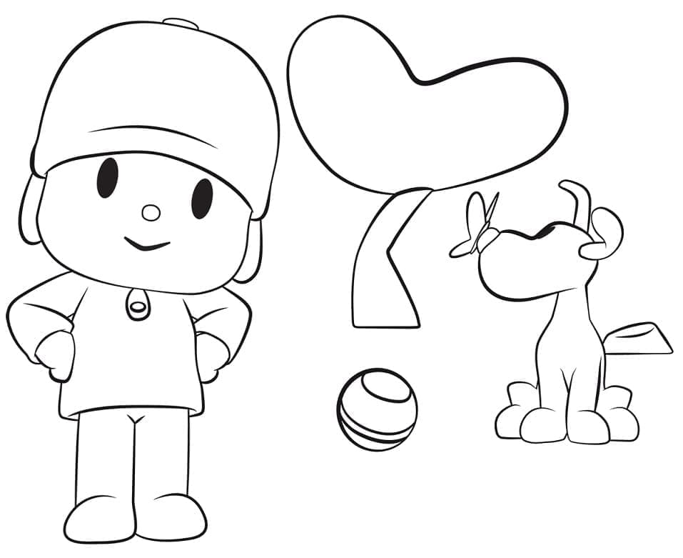 Free printable Pocoyo coloring page #195271 from Cartoon Characters collection