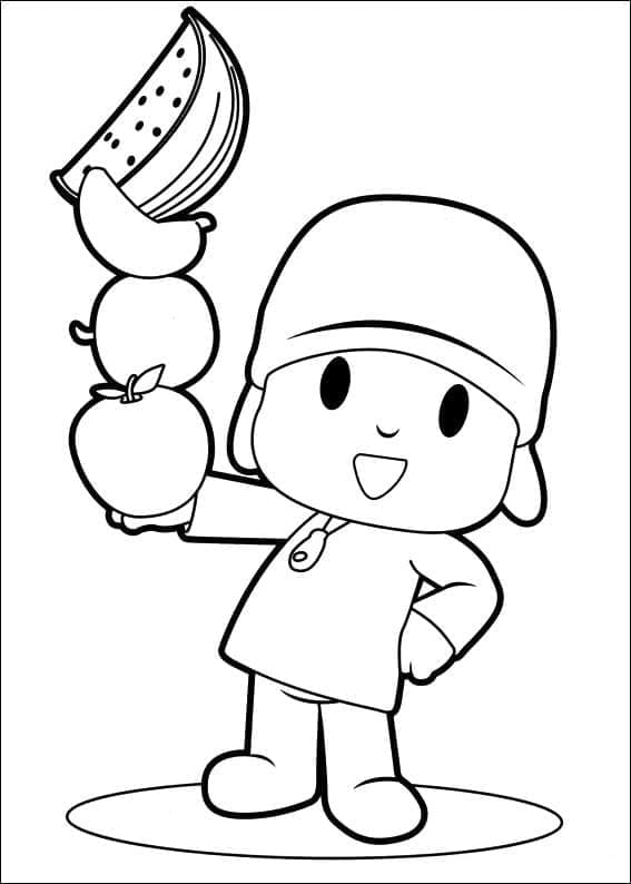 Free printable Pocoyo coloring page #195272 from Cartoon Characters collection