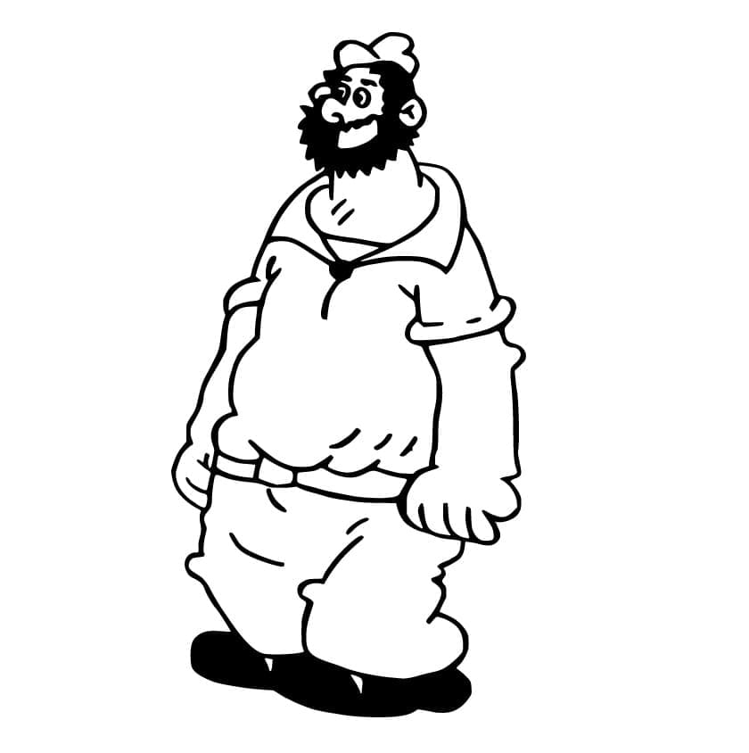 Free printable Popeye coloring page #205936 from Cartoon Characters collection