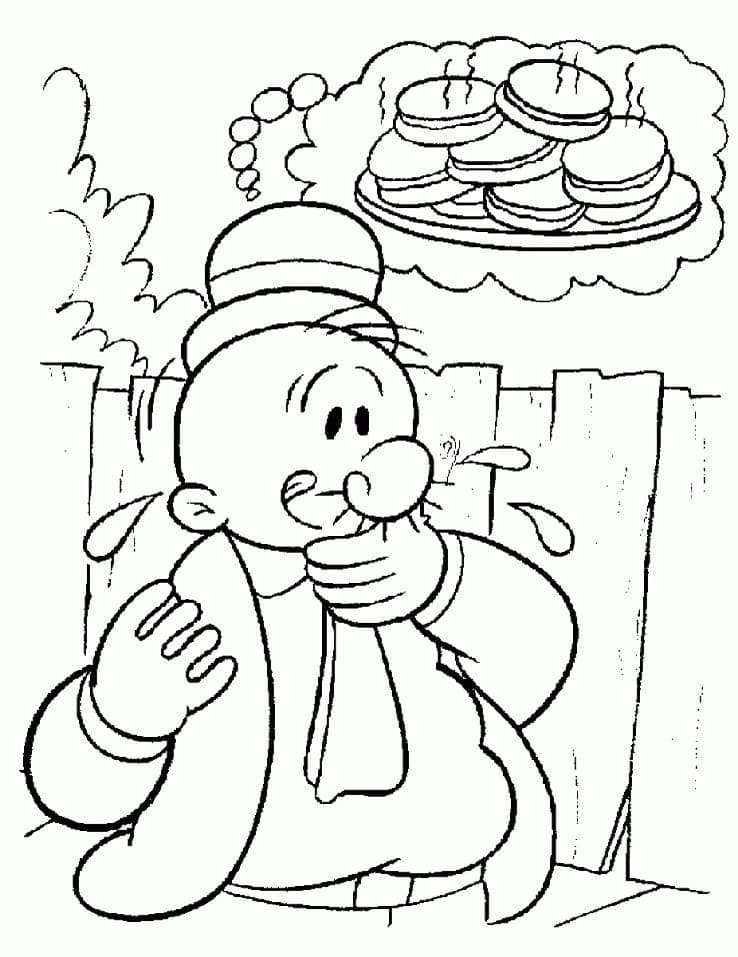 Free printable Popeye coloring page #205939 from Cartoon Characters collection