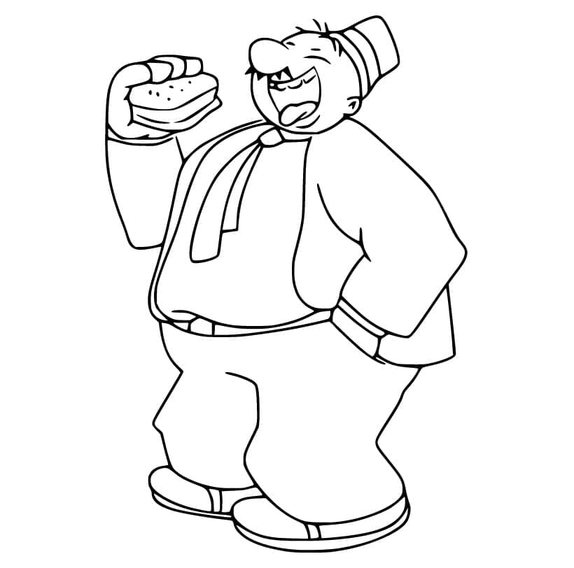Free printable Popeye coloring page #205945 from Cartoon Characters collection