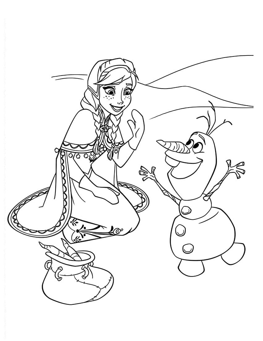 Free printable Princess Anna coloring page #181956 from Cartoon Characters collection