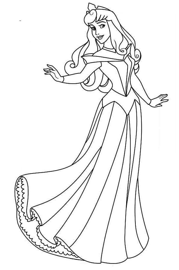 Free printable Princess Aurora coloring page #181933 from Cartoon Characters collection