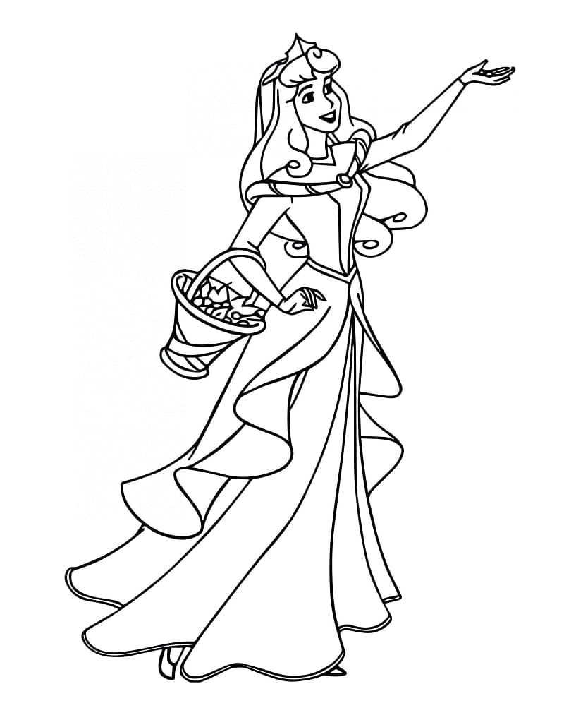 Free printable Princess Aurora coloring page #181936 from Cartoon Characters collection