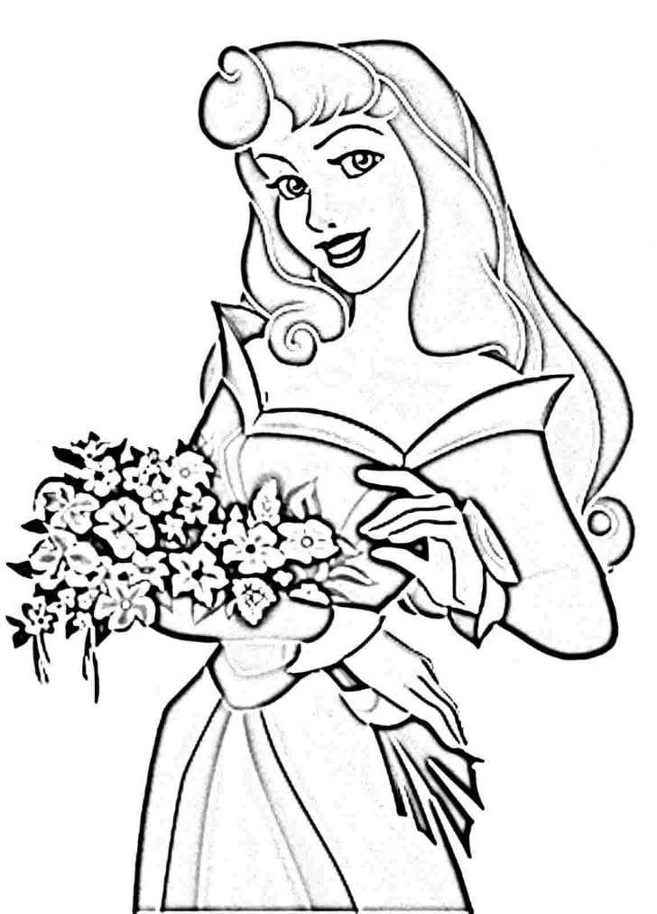 Free printable Princess Aurora coloring page #181946 from Cartoon Characters collection