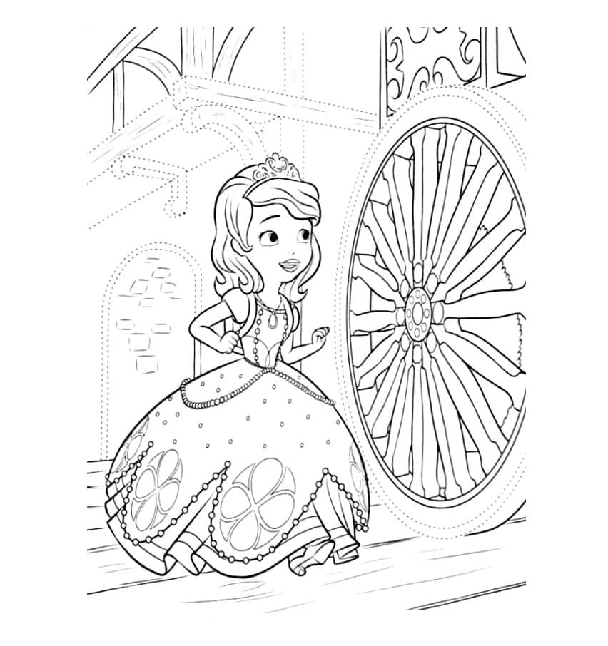 Free printable Princess Sofia coloring page #182019 from Cartoon Characters collection