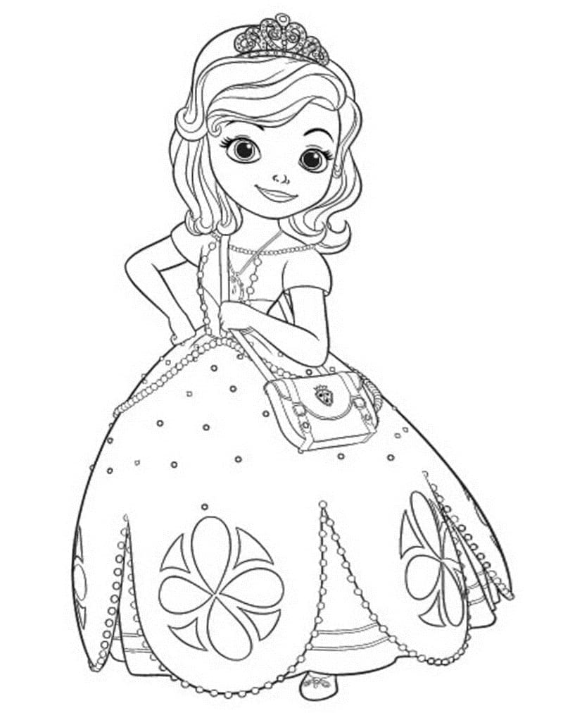 Free printable Princess Sofia coloring page #182022 from Cartoon Characters collection