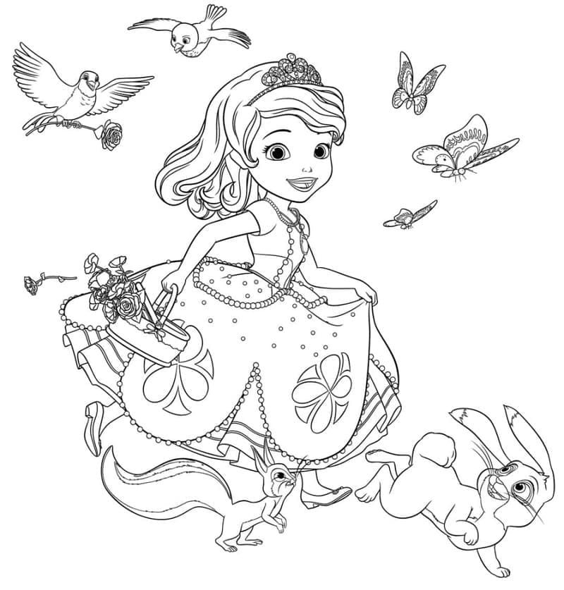 Free printable Princess Sofia coloring page #182031 from Cartoon Characters collection