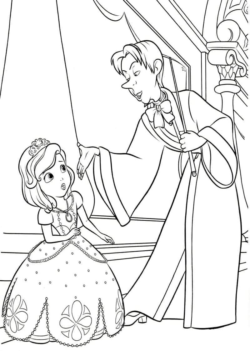 Free printable Princess Sofia coloring page #182034 from Cartoon Characters collection