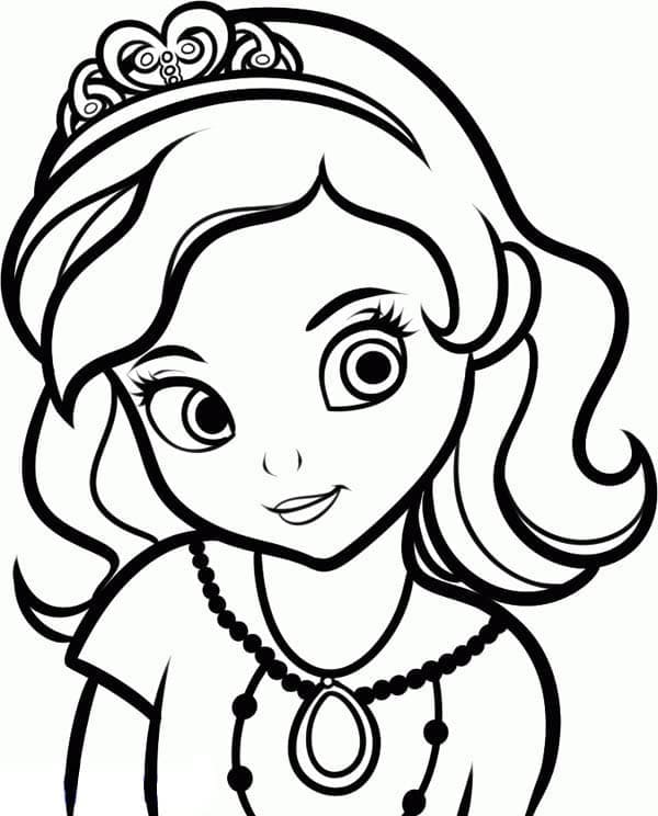 Free printable Princess Sofia coloring page #182046 from Cartoon Characters collection