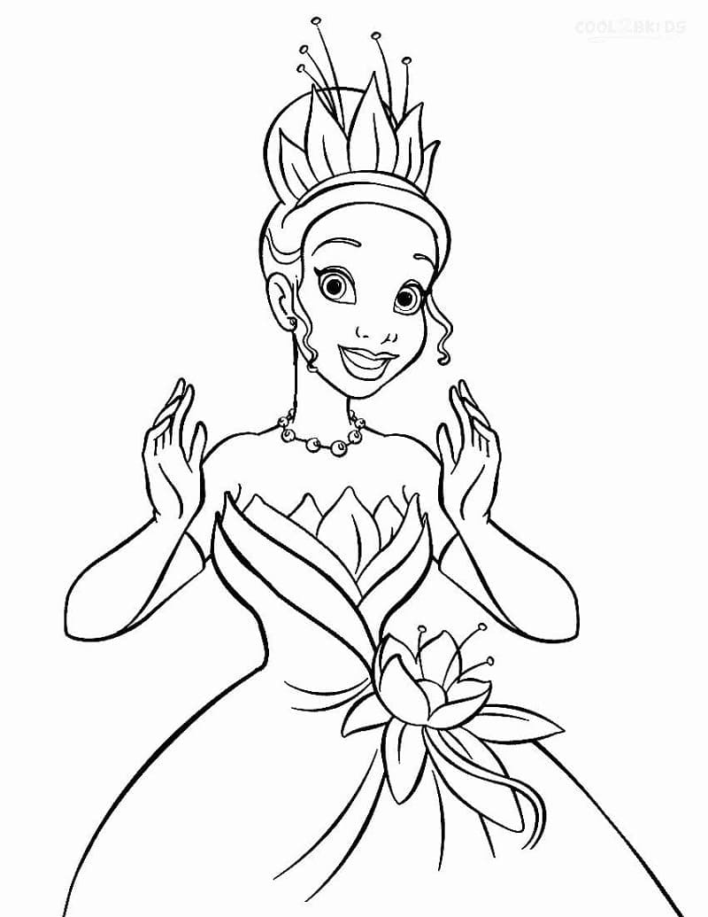 Free printable Princess Tiana coloring page #181961 from Cartoon Characters collection
