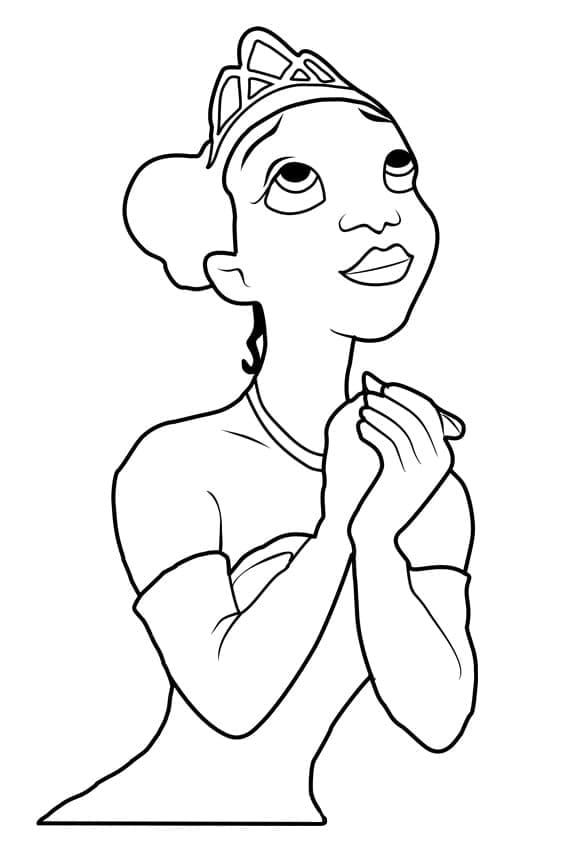 Free printable Princess Tiana coloring page #181979 from Cartoon Characters collection