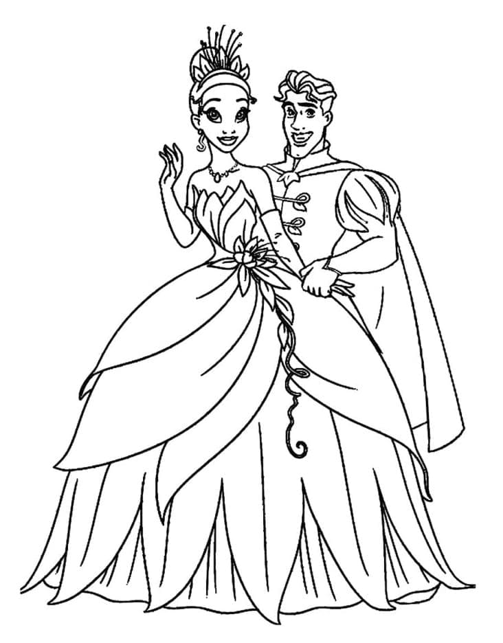 Free printable Princess Tiana coloring page #181983 from Cartoon Characters collection