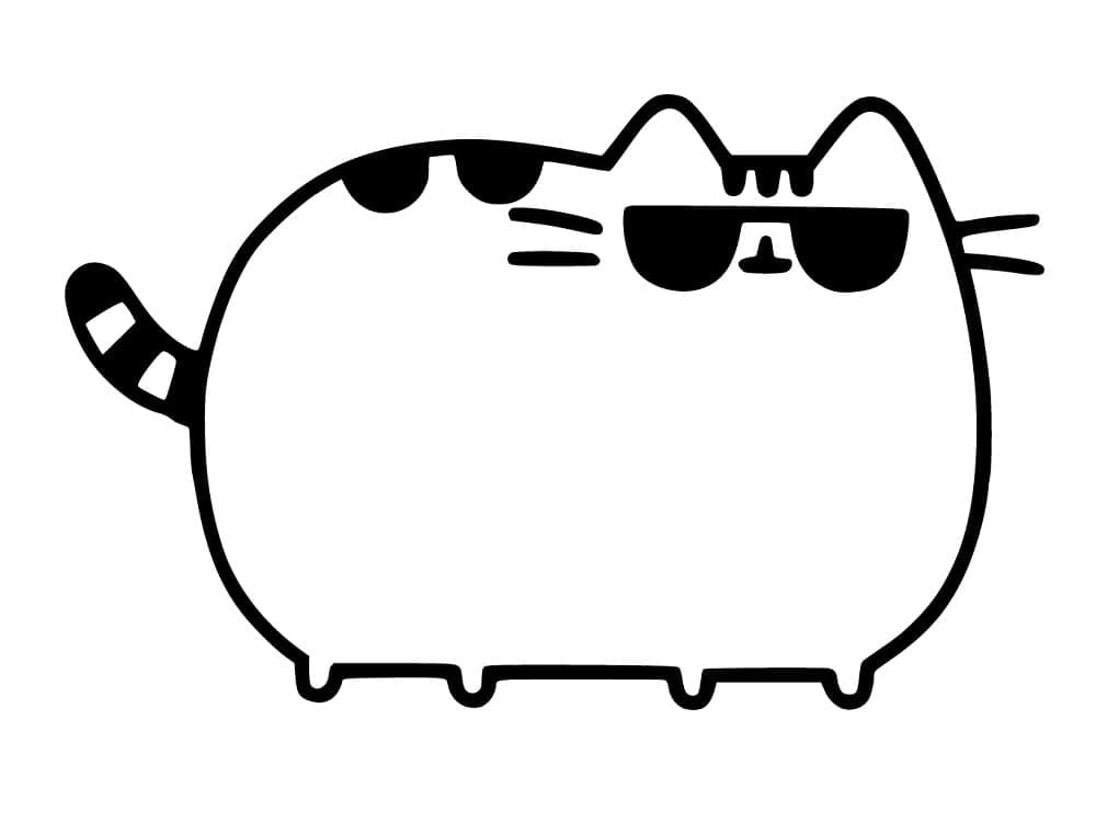 Free printable Pusheen coloring page #188440 from Cartoon Characters collection