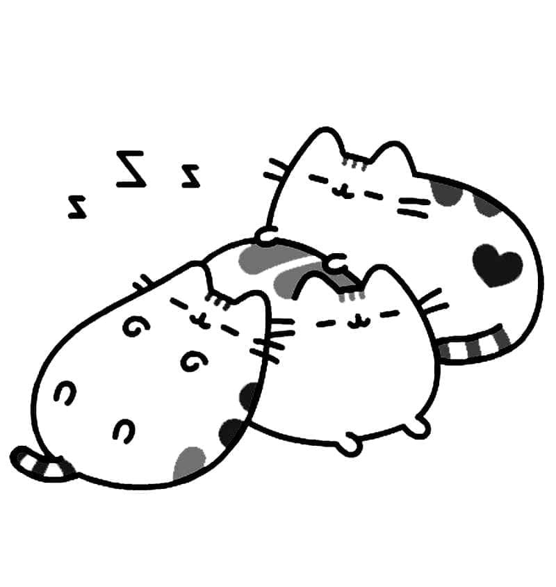 Free printable Pusheen coloring page #188446 from Cartoon Characters collection