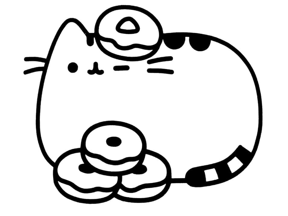Free printable Pusheen coloring page #188449 from Cartoon Characters collection
