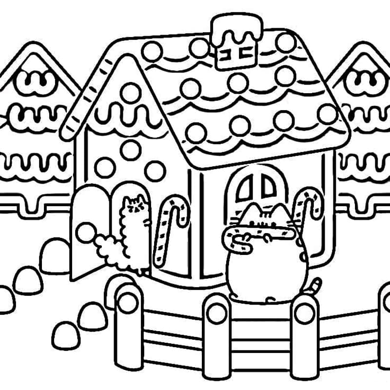 Free printable Pusheen coloring page #188454 from Cartoon Characters collection