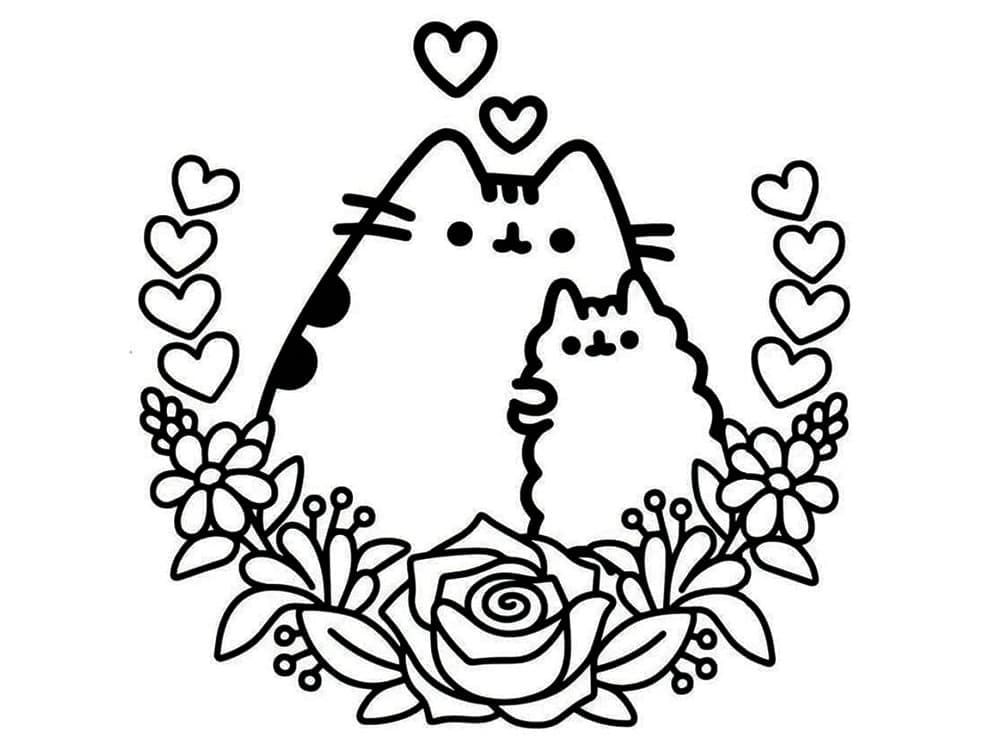 Free printable Pusheen coloring page #188461 from Cartoon Characters collection