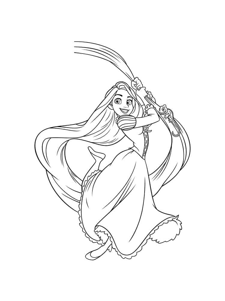 Free printable Rapunzel coloring page #177890 from Cartoon Characters collection Free printable Rapunzel coloring page #177890 from Cartoon Characters collection