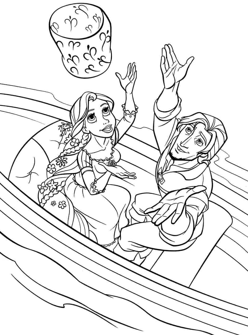 Free printable Rapunzel coloring page #177894 from Cartoon Characters collection