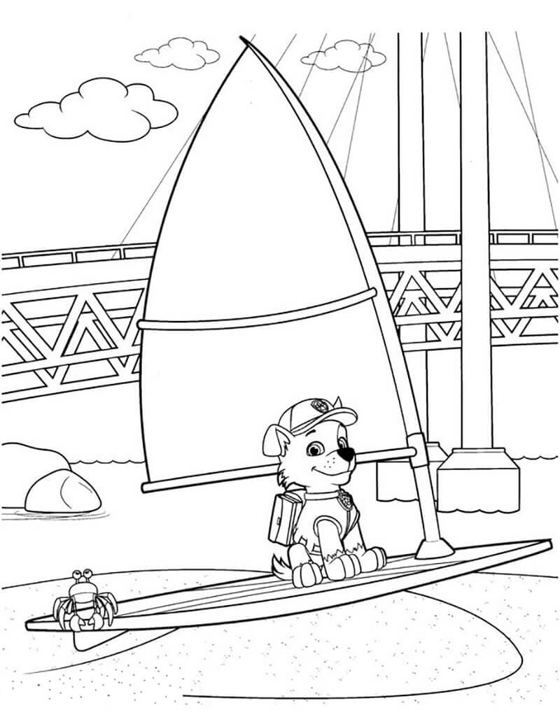 Free printable Rocky PAW Patrol coloring page #181723 from Cartoon Characters collection