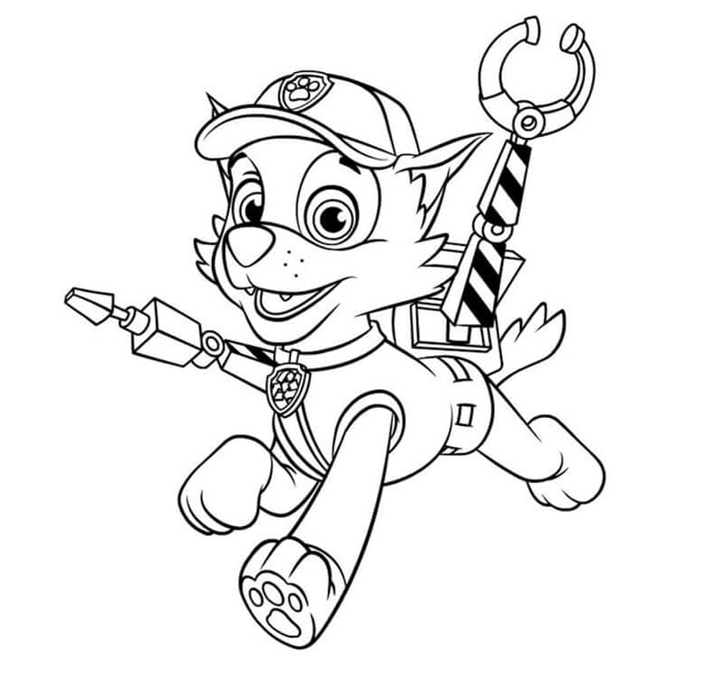 Free printable Rocky PAW Patrol coloring page #181725 from Cartoon Characters collection