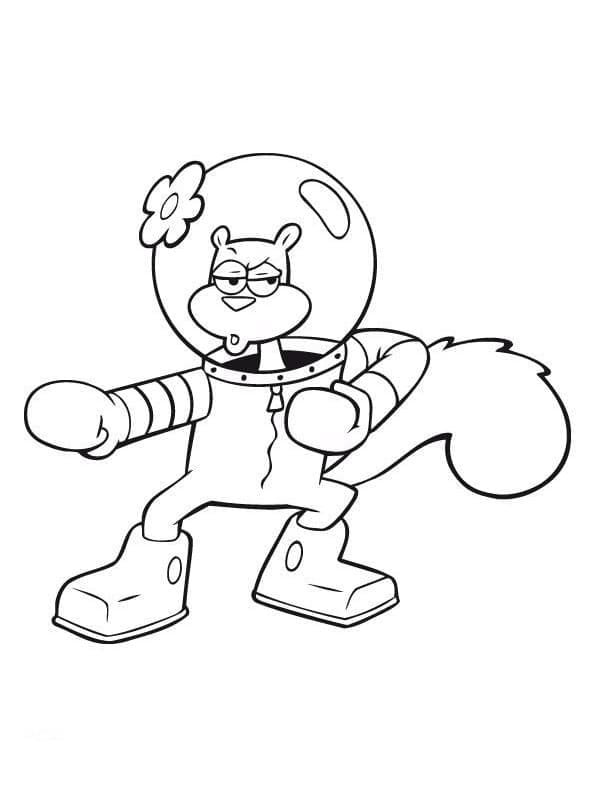 Free printable Sandy Cheeks coloring page #220608 from Cartoon Characters collection Free printable Sandy Cheeks coloring page #220608 from Cartoon Characters collection
