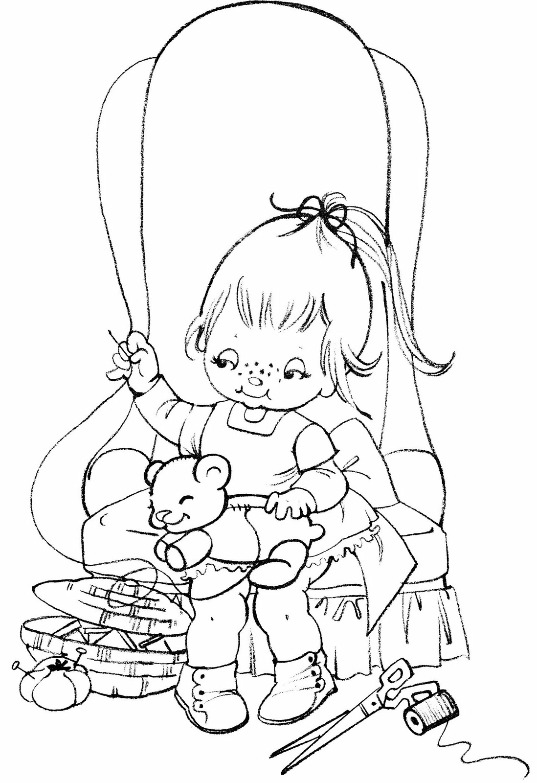 Free printable Sarah Kay coloring page #43883 from Cartoon Characters collection